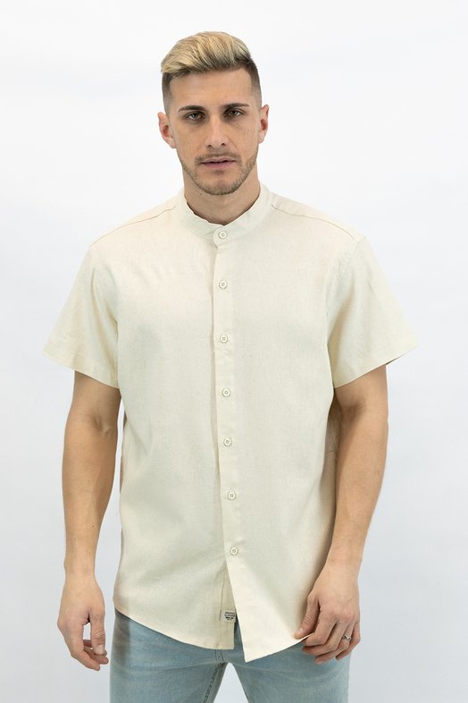 CAMISA MC LINUM DISPONIBLE EN COLOR VERDE CLA